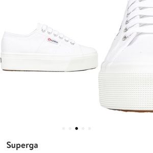 Superga Acot Linea Platform Sneaker White SZ 9 40